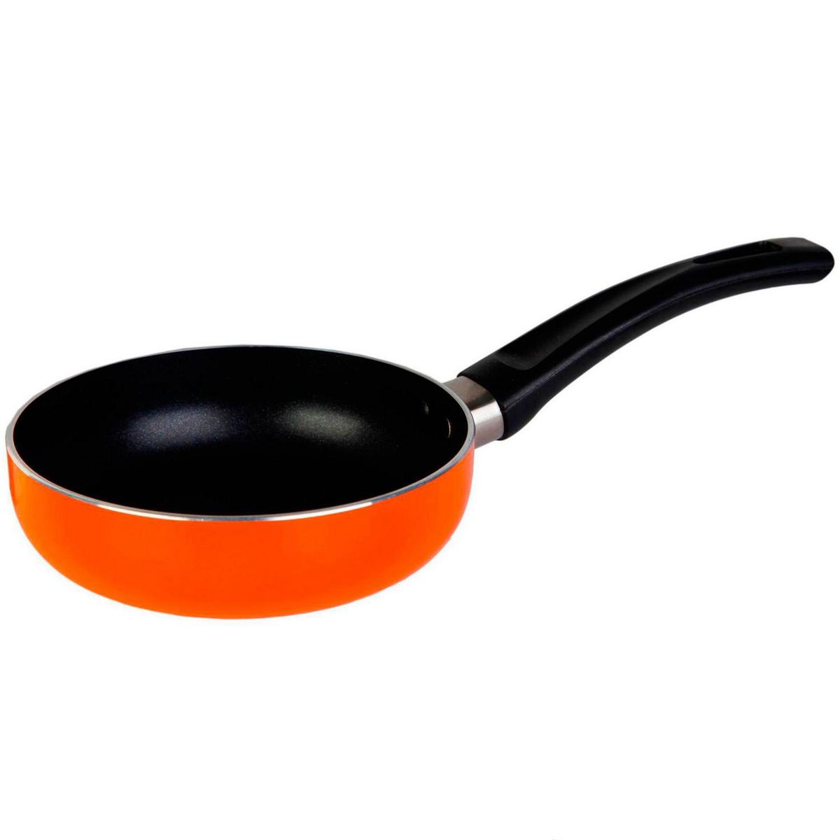 CASA BONITA -  Sartén 12 cm Aluminio/Baquelita Naranjo/Rojo/Azul