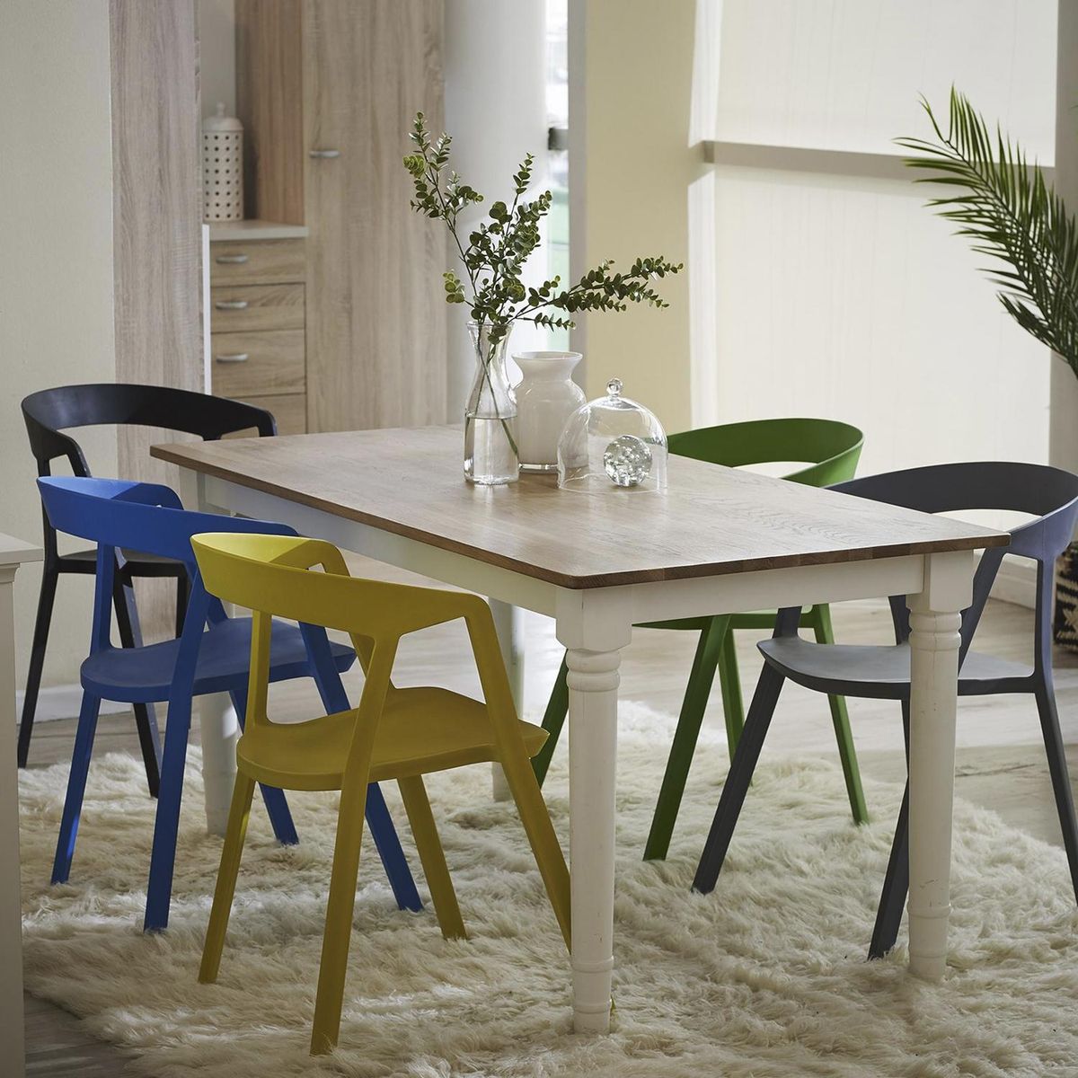 DIB - Alfombra 140x200 cm Lana Blanco