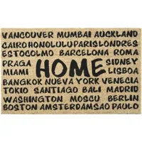 Limpiapies Ciudades 45x75 cm PVC Café/negro
