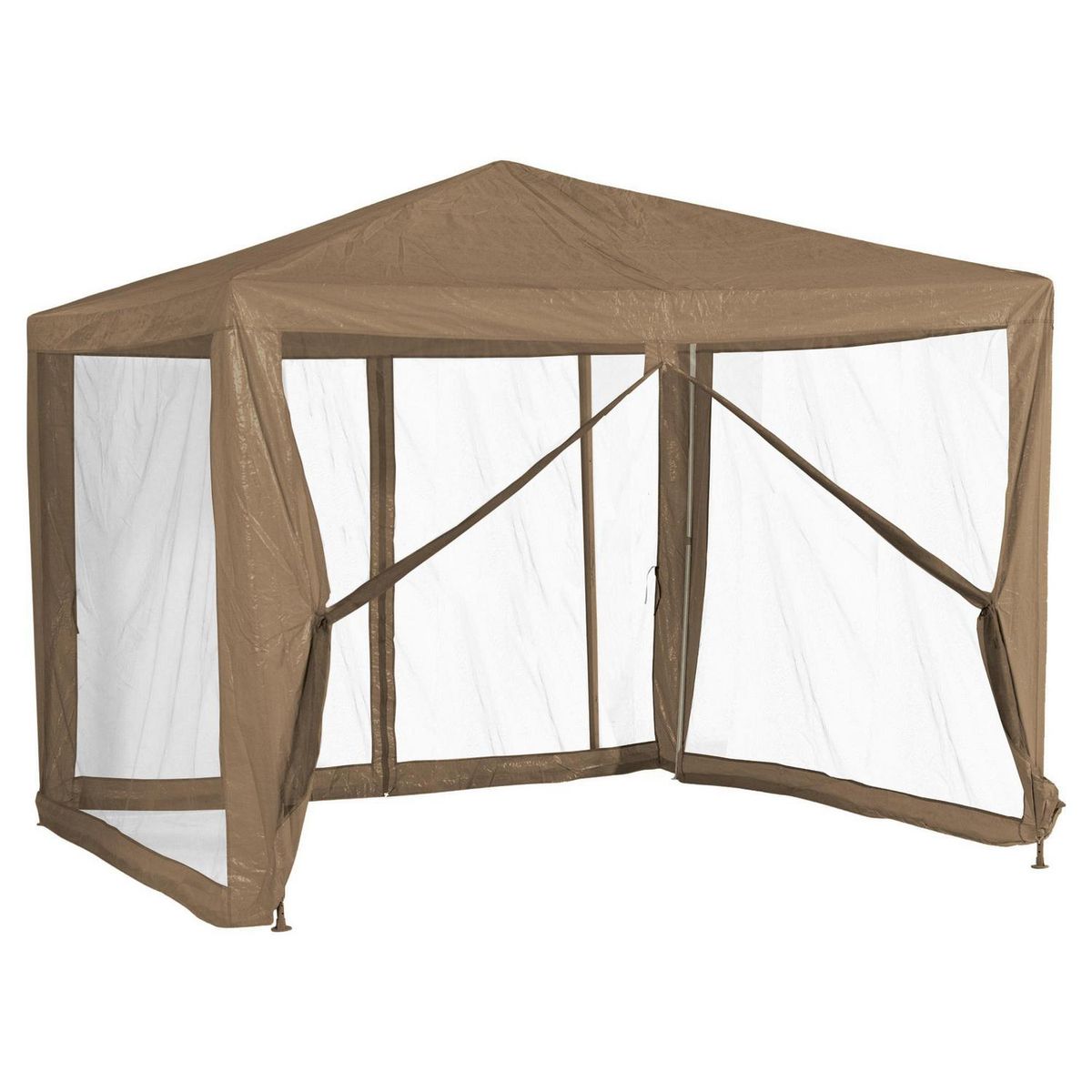 KLIMBER - Toldo Comedor con Malla 3x3 metros Taupe