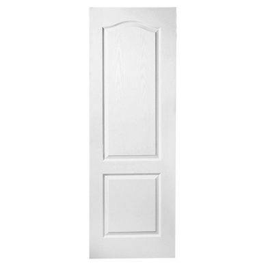 Puerta HDF 2 Paneles prepintada color blanco