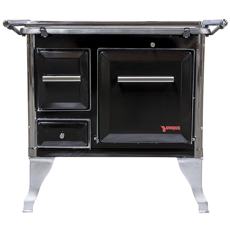 Cocina a Leña 72x56 cm 4 Platos Negro Tradicional