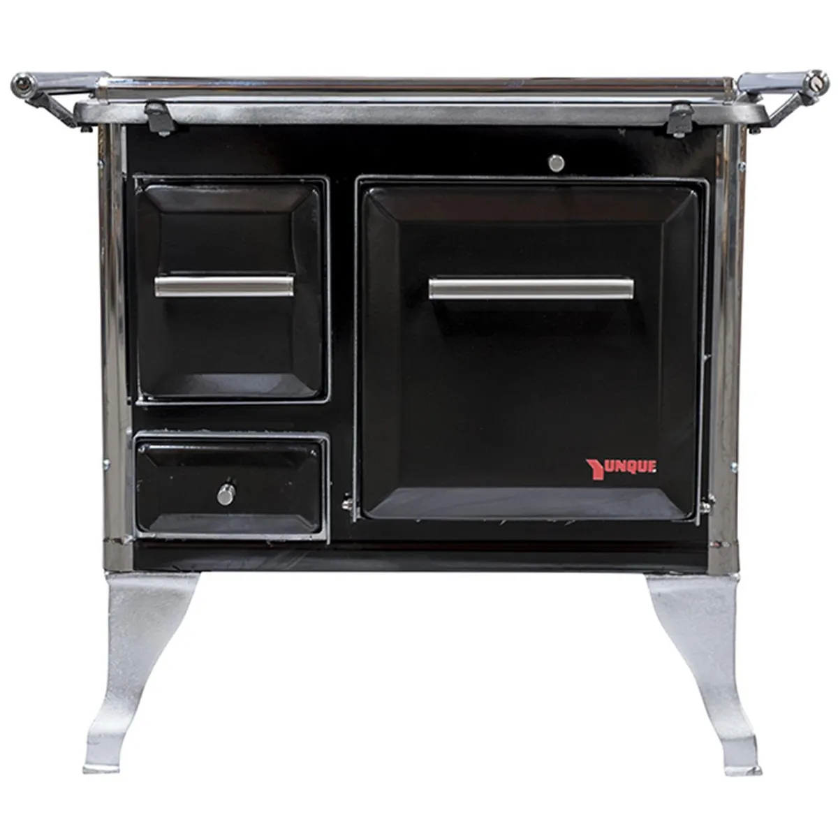 YUNQUE - Cocina a Leña 4 Platos Negra COC-006-603