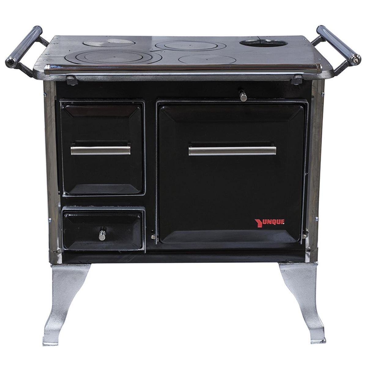 Cocina a Leña 72x56 cm 4 Platos Negro Tradicional, marca YUNQUE - Foto 2