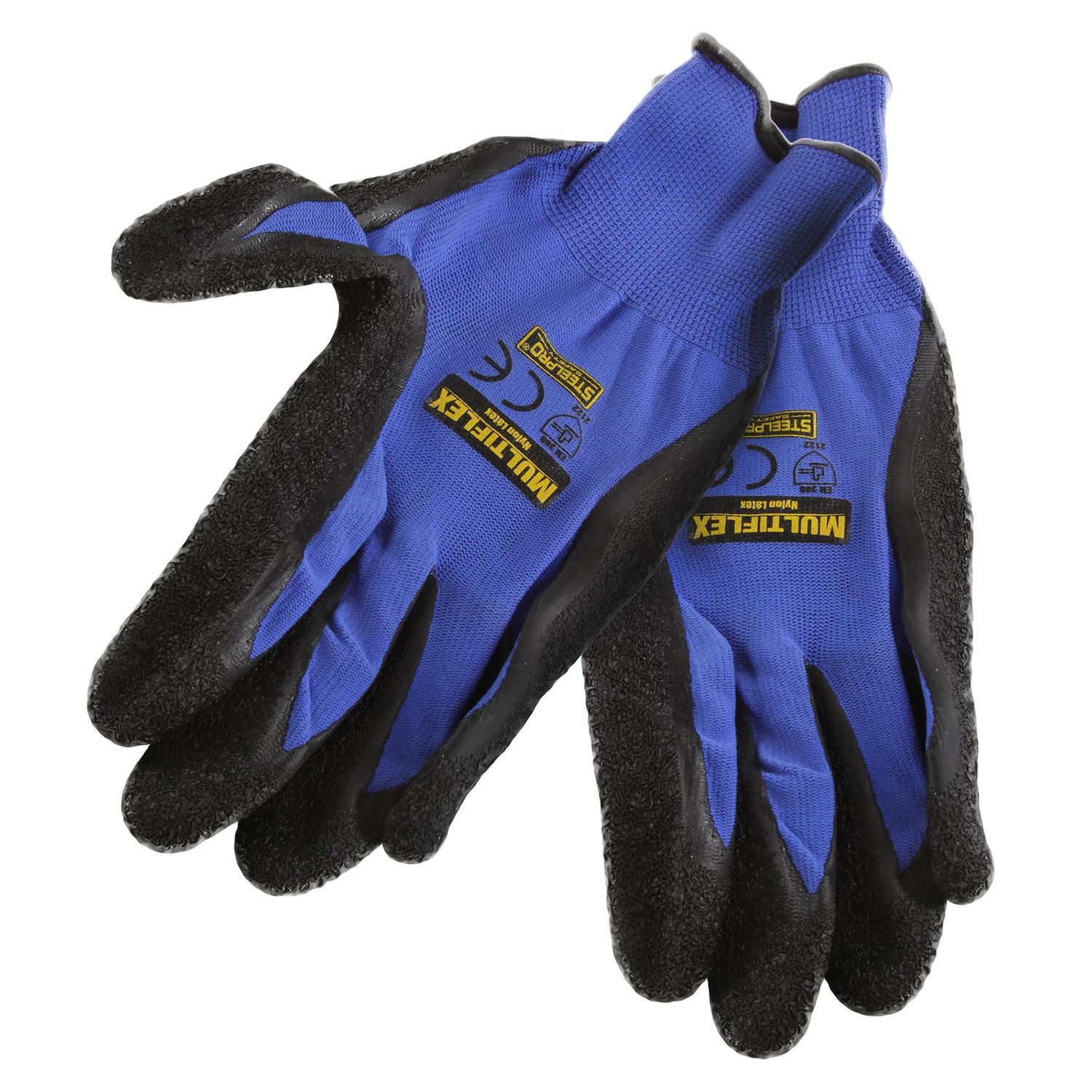 REDLINE - Guante Multiflex Liviano de Nylon Talla única Azul/negro