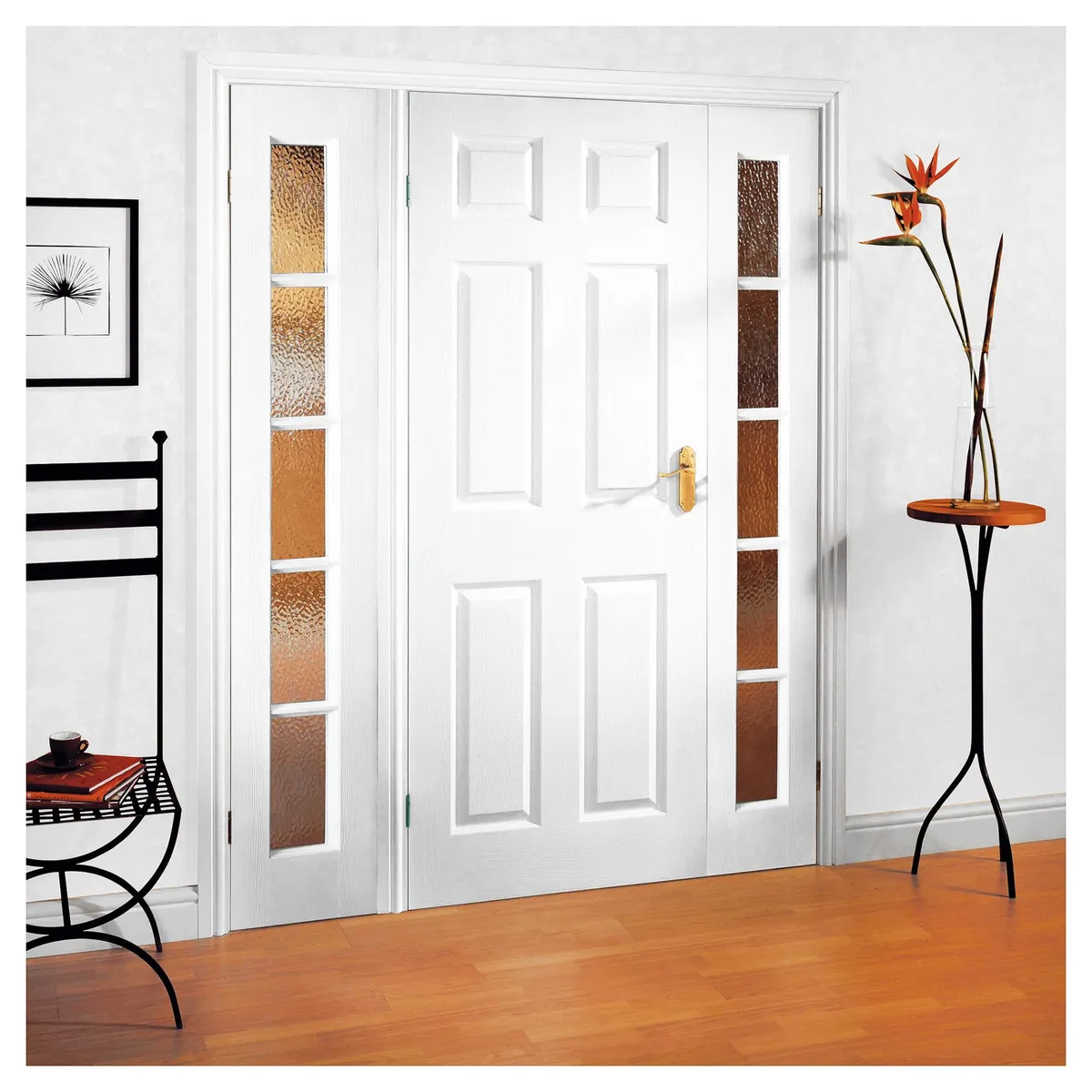 Puerta HDF 6 Paneles prepintada color blanco, marca MULTIMARCA - Foto 2