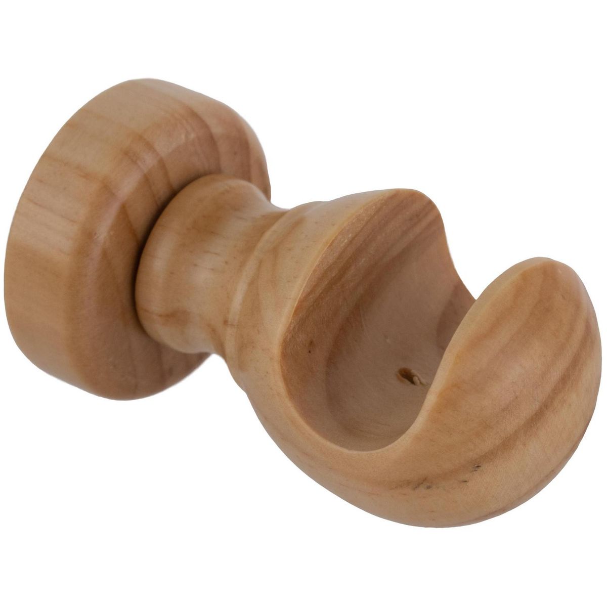 JUST HOME COLLECTION - Set de soportes para barra de cortina 19 mm 2 unidades natural