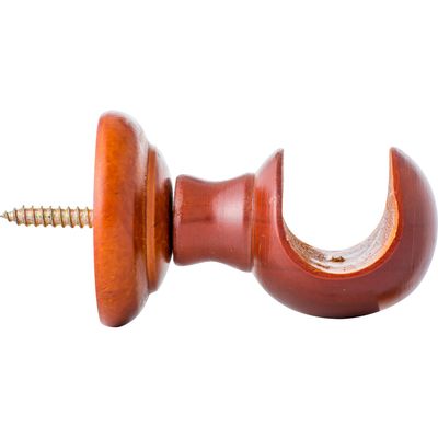 Imagen 2 del producto Set De Soportes Para Barra De Cortina 28 Mm 2 Unidades Chocolate