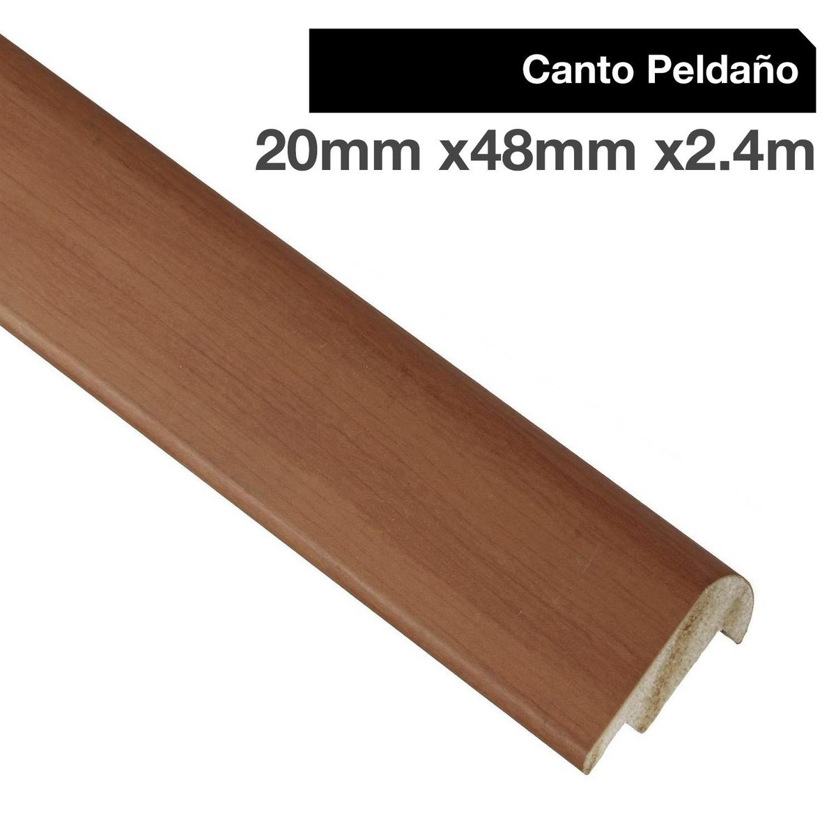 HOLZTEK - Canto Peldaño MDF Cerezo 20 mm 4.8x240 cm