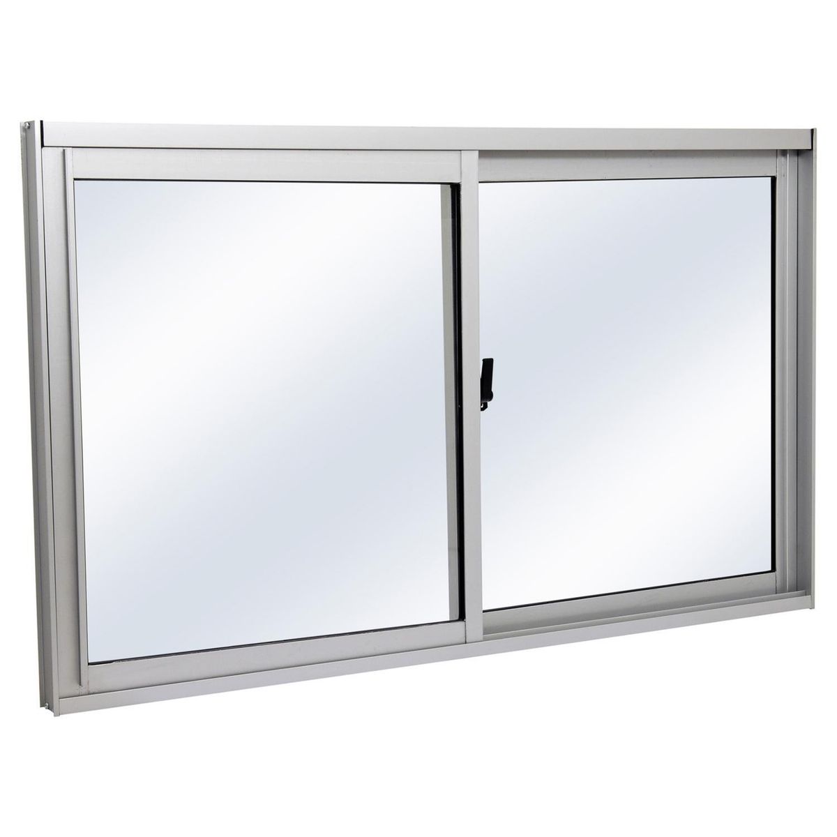 Ventana aluminio 100x60 cm monolítico mate corredera, marca WINTEC - Foto 2