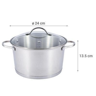 Imagen 2 del producto Olla Acero Inoxidable 24 cm 5,2 Litros Abby