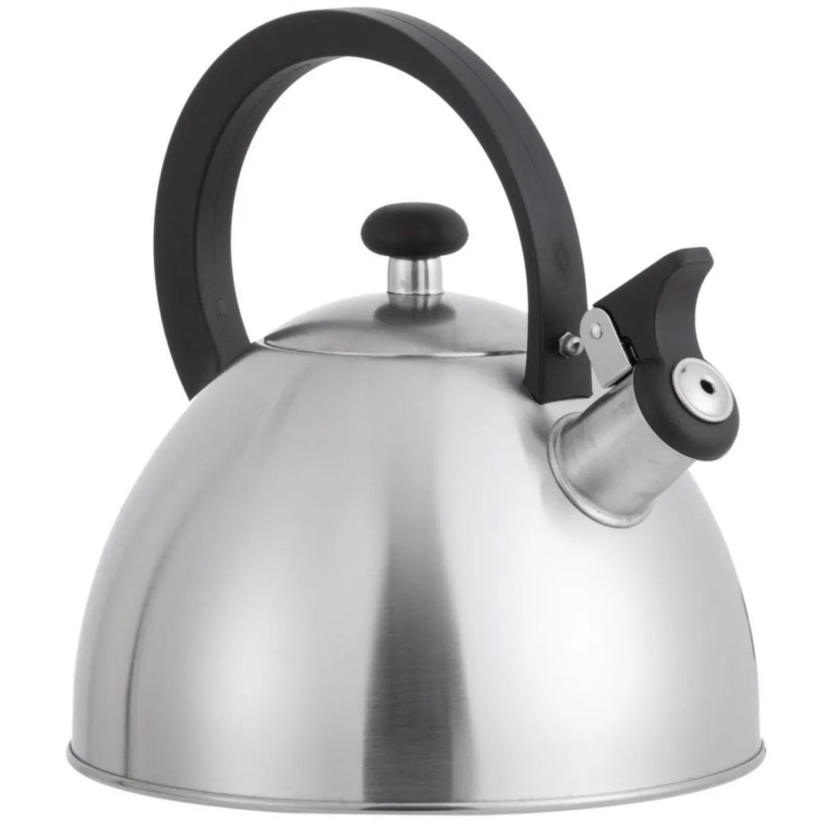 JUST HOME COLLECTION - Tetera 2.5 l Acero Inoxidable Gris/Negro