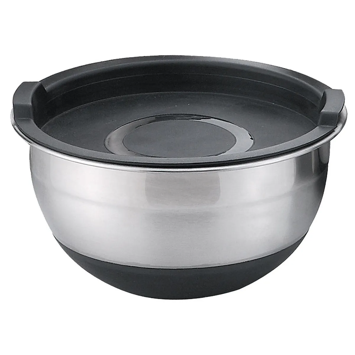 JUST HOME COLLECTION - Bowl con Tapa Acero inoxidable Redonda 24x24 cm Plateado