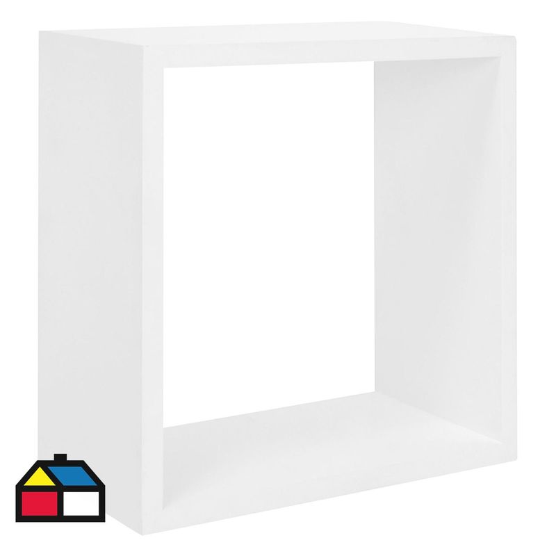 CASA BONITA - Cubo infantil MDF 24x24x11,7 cm blanco