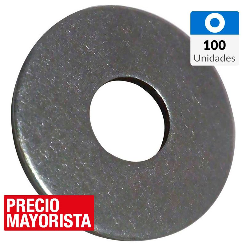 FIXSER - Golilla Plana Corriente 3/8 100 unidades