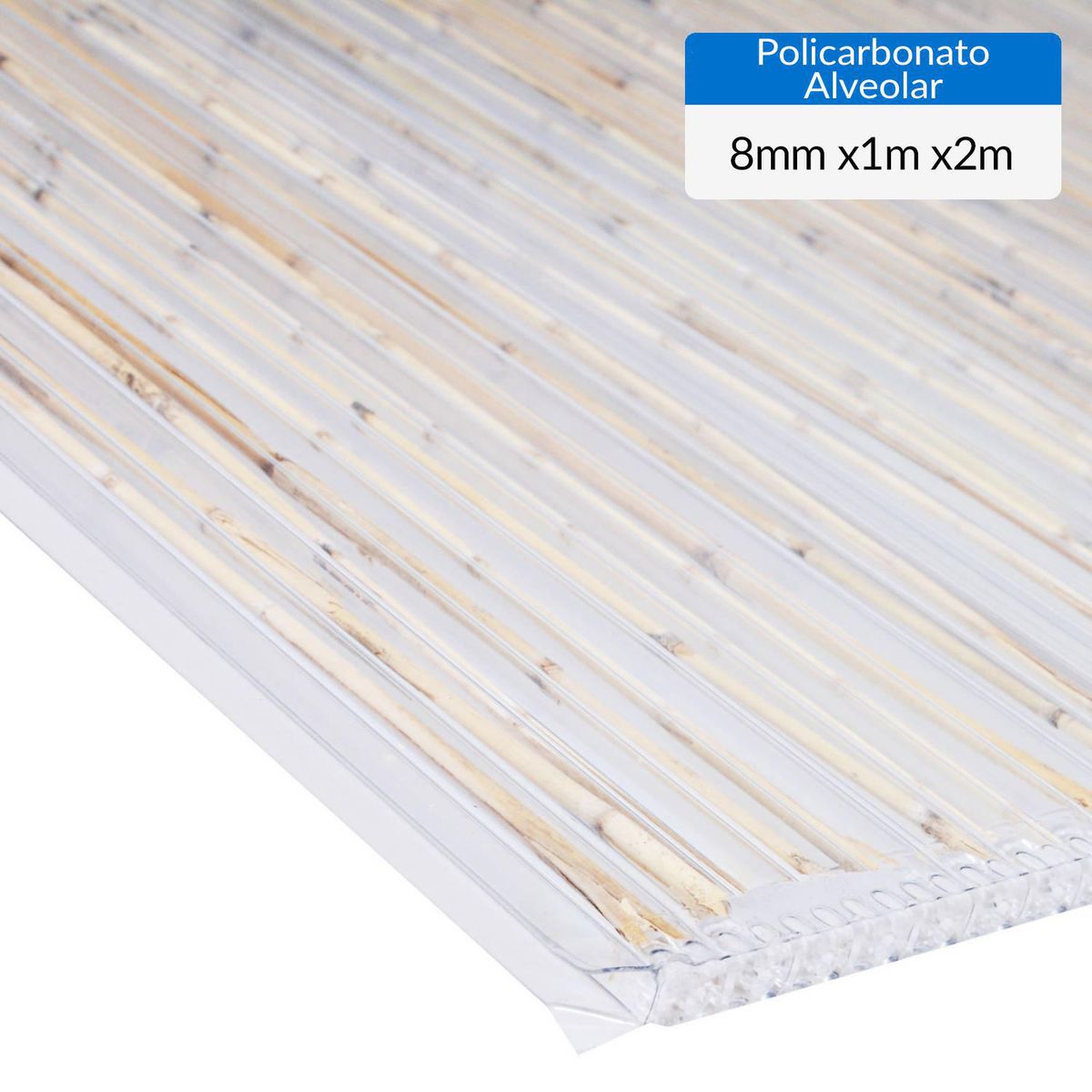 DVP - Plancha Polibambú Alveolar 8 mm 100x200 cm Polibambú