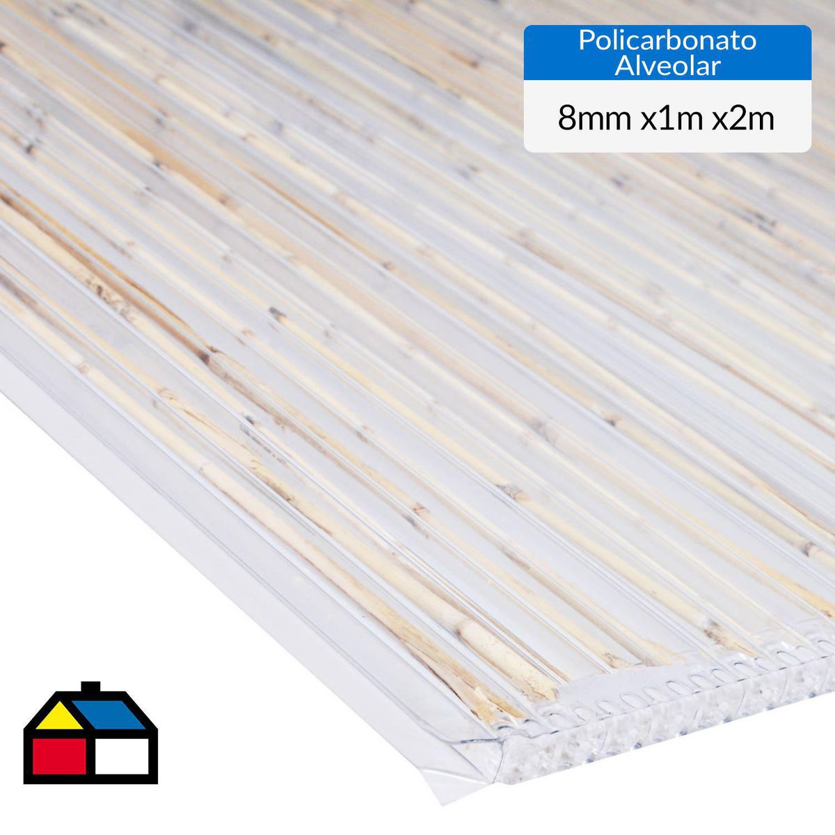 DVP - Plancha Polibambú Alveolar 8 mm 100x200 cm Polibambú