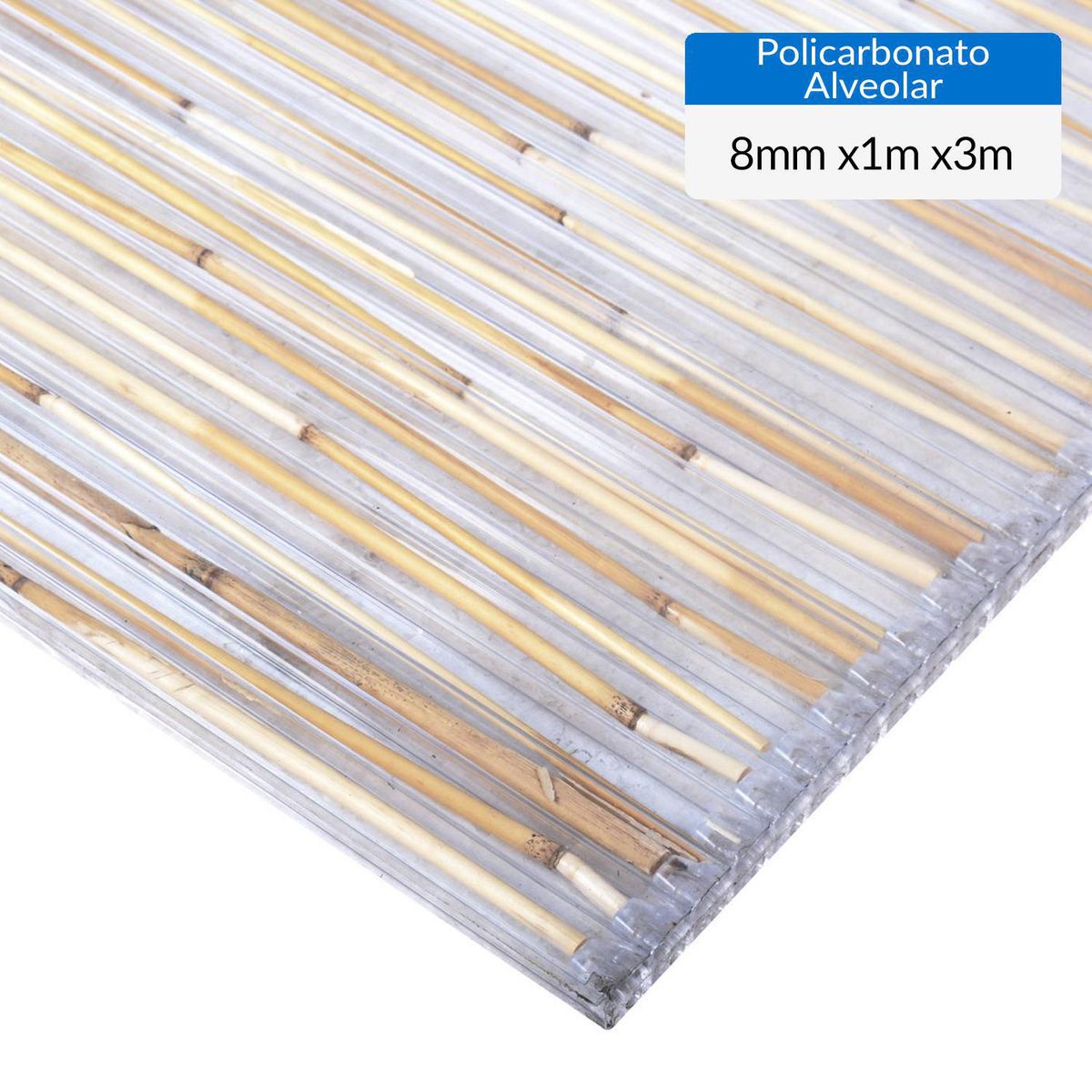 DVP - Plancha Polibambú Alveolar 8 mm 100x300 cm Polibambú