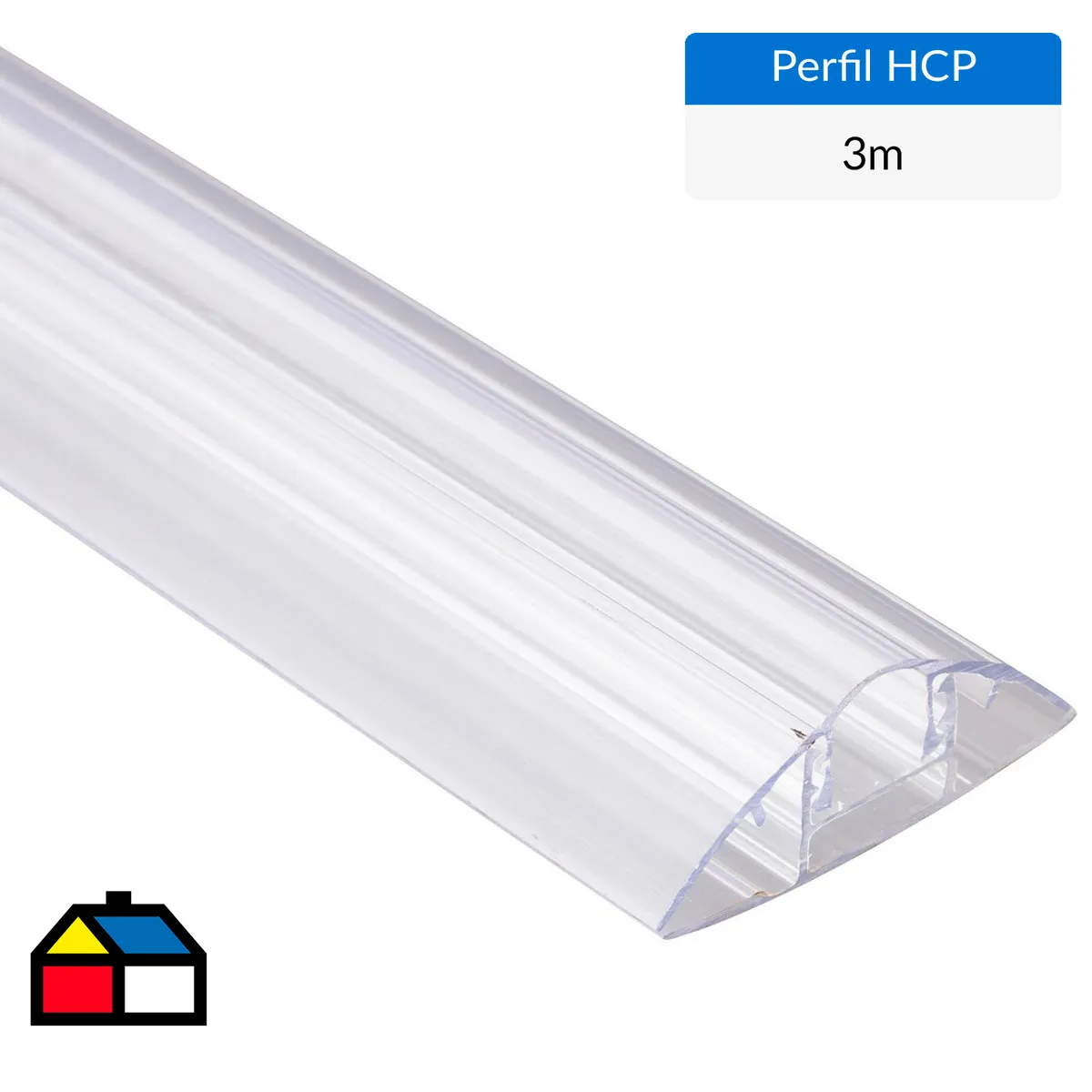 DVP - Perfil HCP Clip 4-6-8-10 mm 3M Base y Tapa Transparente