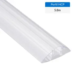 DVP - Perfil HCP 5.80 m Policarbonato Poli Bambú transparente