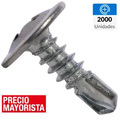 FIXSER - Tornillo Autoperforante Cabeza Lenteja Metal 2 " 8 mm 2000 Unidades