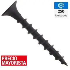 MAMUT - Tornillo Autoperforante Cabeza Phillips Yeso-Cartón 1-1/4 " 6 mm 250 Unidades