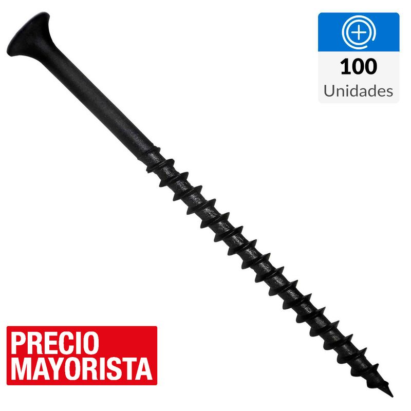 MAMUT - Tornillo Autoperforante Cabeza Phillips Yeso-Cartón 3 " 8 mm 100 Unidades