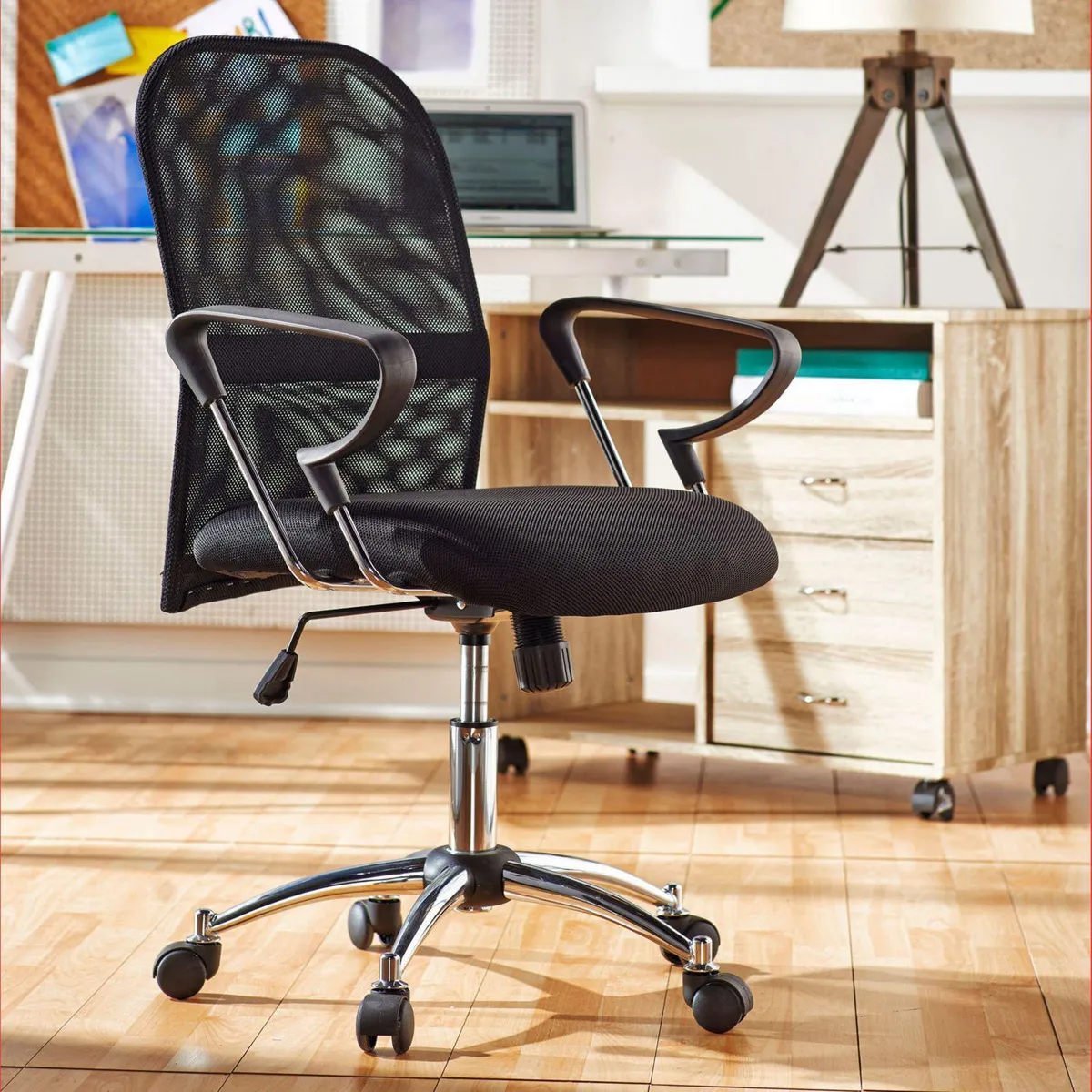 JUST HOME COLLECTION - Silla Escritorio Malla Negro