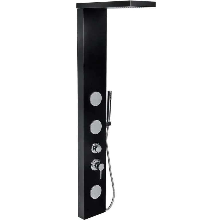 Columna para ducha 148x20 cm 3 jets negro