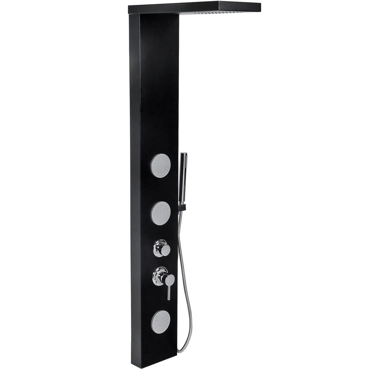 SENSI DACQUA - Columna para ducha 148x20 cm 3 jets negro