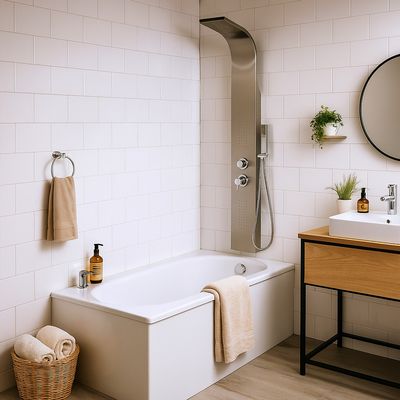 Imagen 2 del producto Columna para ducha 165x20 cm cromado