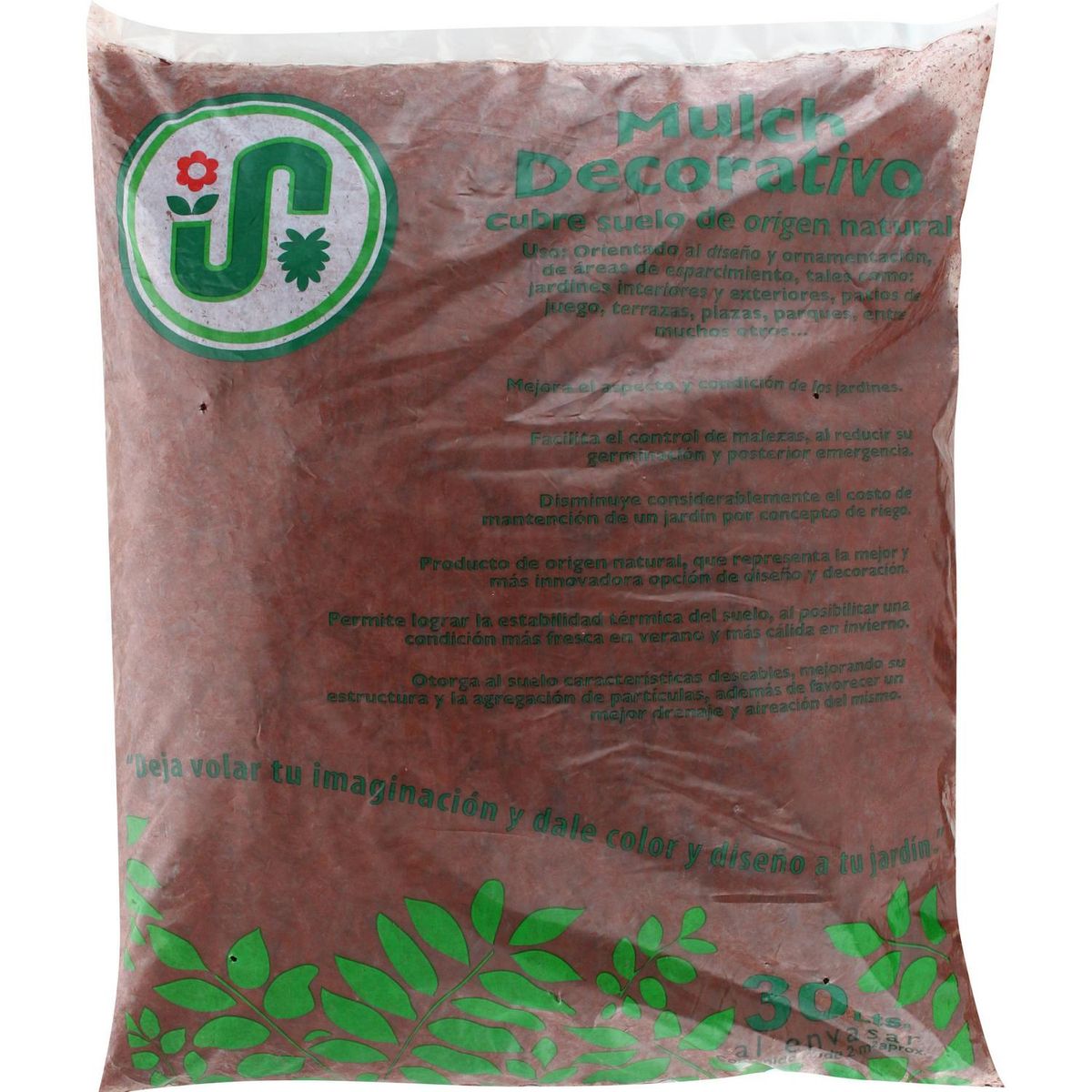 GENERICO - Mulch decorativo saco 30 litros café