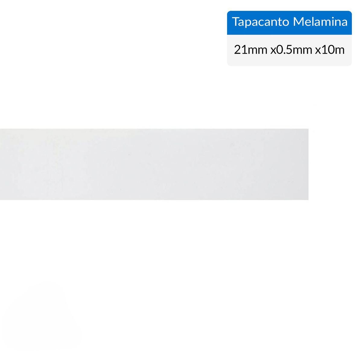 Tapacanto melamina Blanco encolado 21x0,5 mm 10 m, marca CORBETTA - Foto Principal