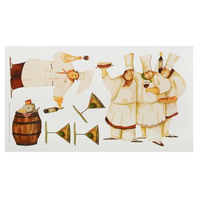 Sticker decorativo cocineros 15 unidades