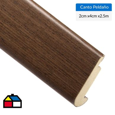 Canto peldao piso madera Wenge 2.4 mt