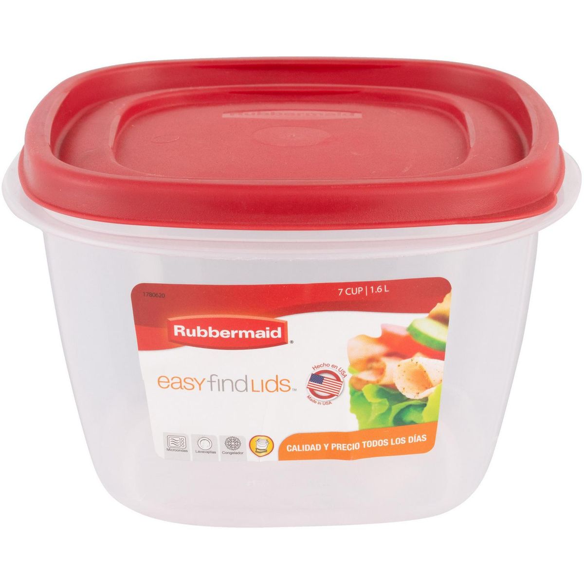 RUBBERMAID - Contenedor de Alimentos Plástico 1700 ml