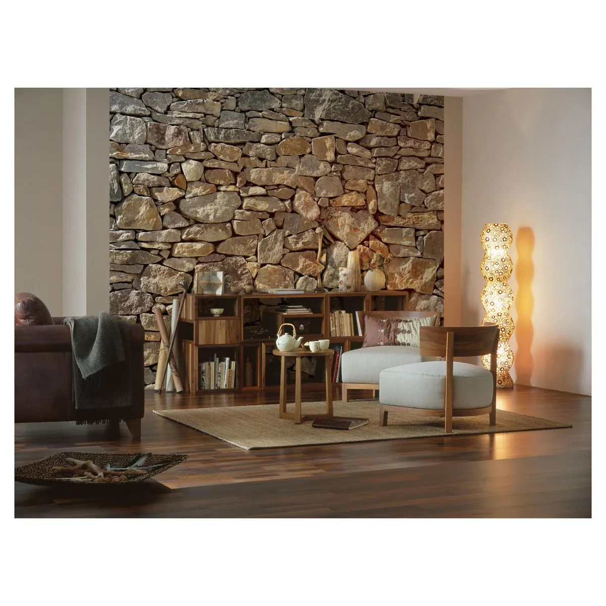 KOMAR - Papel Fotomural 2 Paneles Muro Piedra 21111 9,3 m2