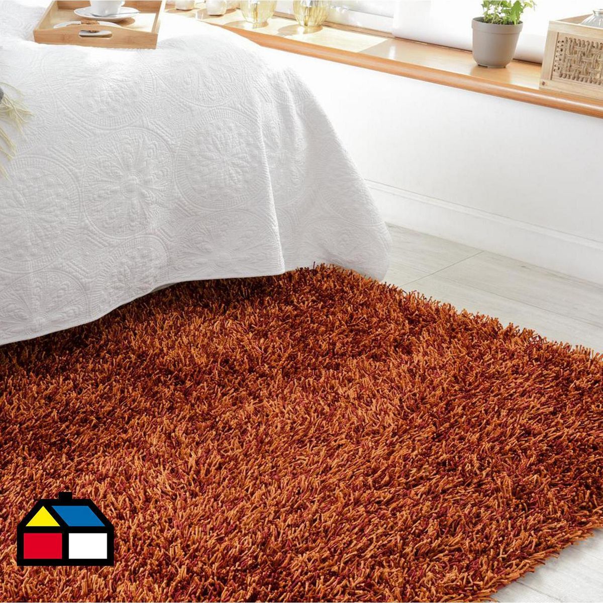 JUST HOME COLLECTION - Alfombra Shaggy Mix 160x230 cm Naranjo