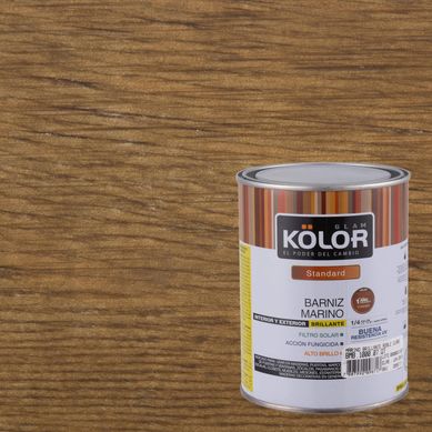 Barniz marino brillante 1/4 gl roble