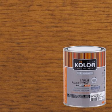 Barniz poliuretano mate 1/4 gl roble