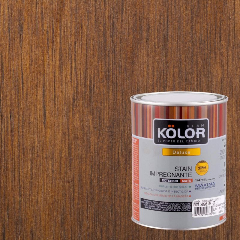 KOLOR - Protector de Madera Mate 0.25 galón(es) Castano