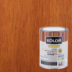 KOLOR - Stain al Agua Mate 0.25 galón(es) Caoba
