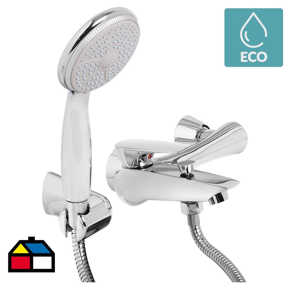 STRETTO - Monomando Tina Ducha Inn Cromado