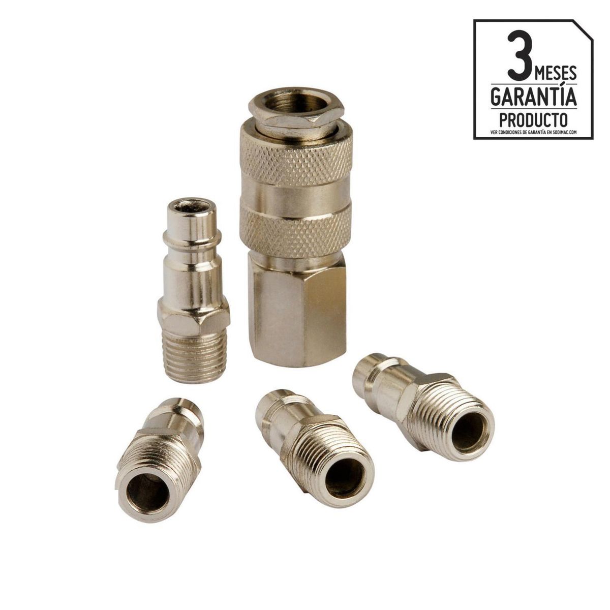 INDURA - Set de acoples 1/4" 5 unidades