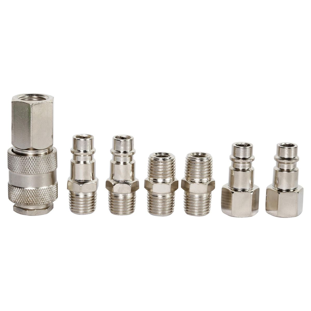 INDURA - Set de acoples 1/4" 7 unidades