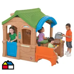 STEP 2 - Casa Juego Juntate-Parilla 126x131x150 cm Marron