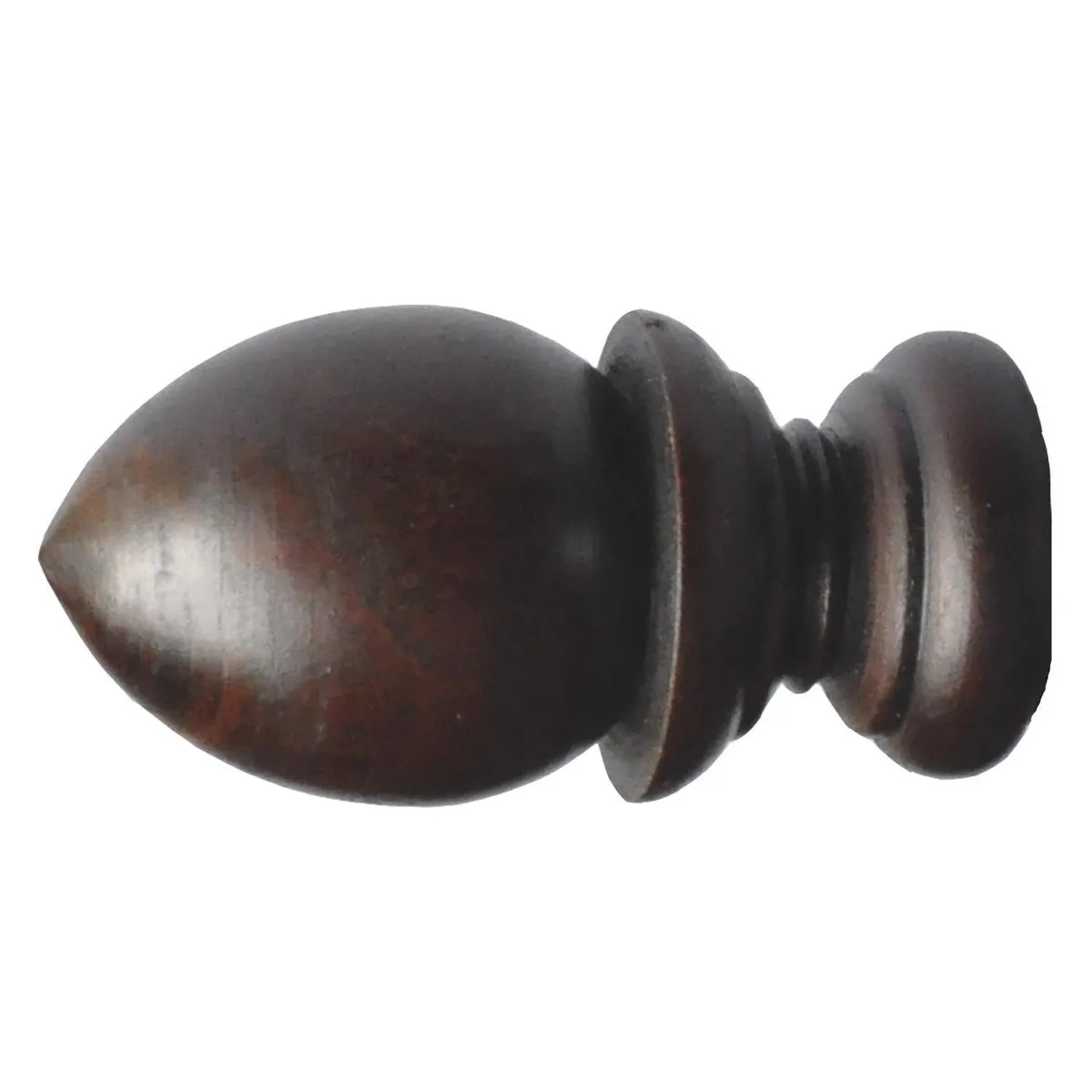 SCHMIDT - Terminal para barra de cortina 28 mm nogal