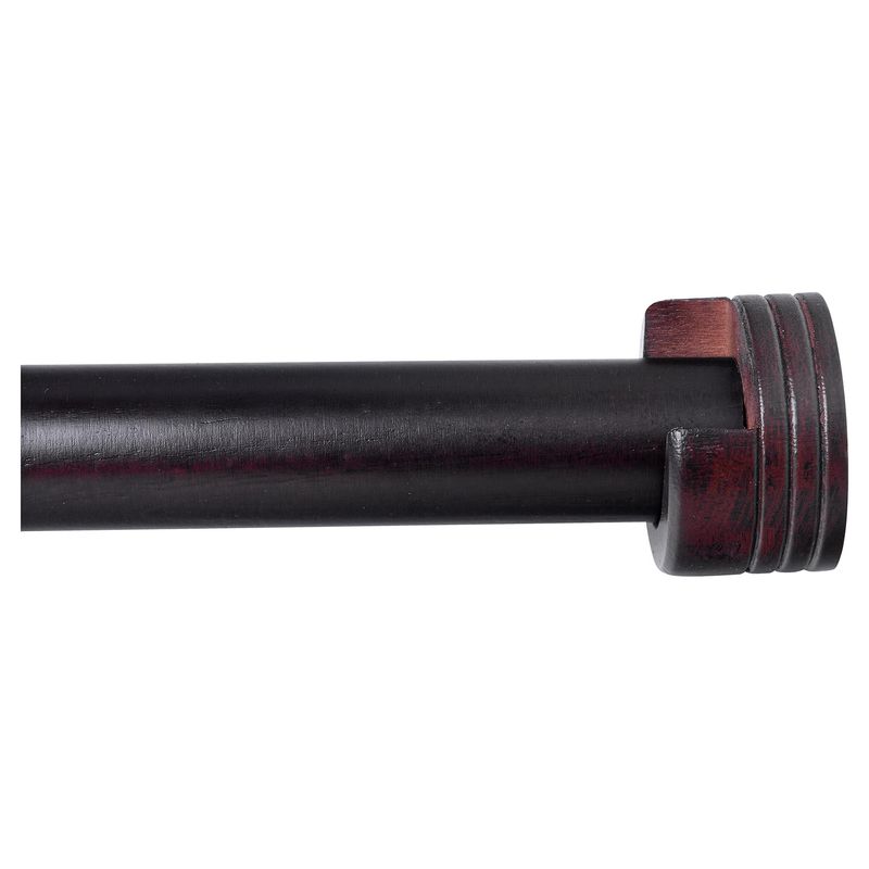 SCHMIDT - Set de soportes para barra de cortina 28 mm 2 unidades nogal