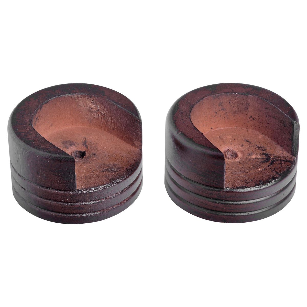 SCHMIDT - Set De Soportes Para Barra De Cortina 28 Mm 2 Unidades Nogal