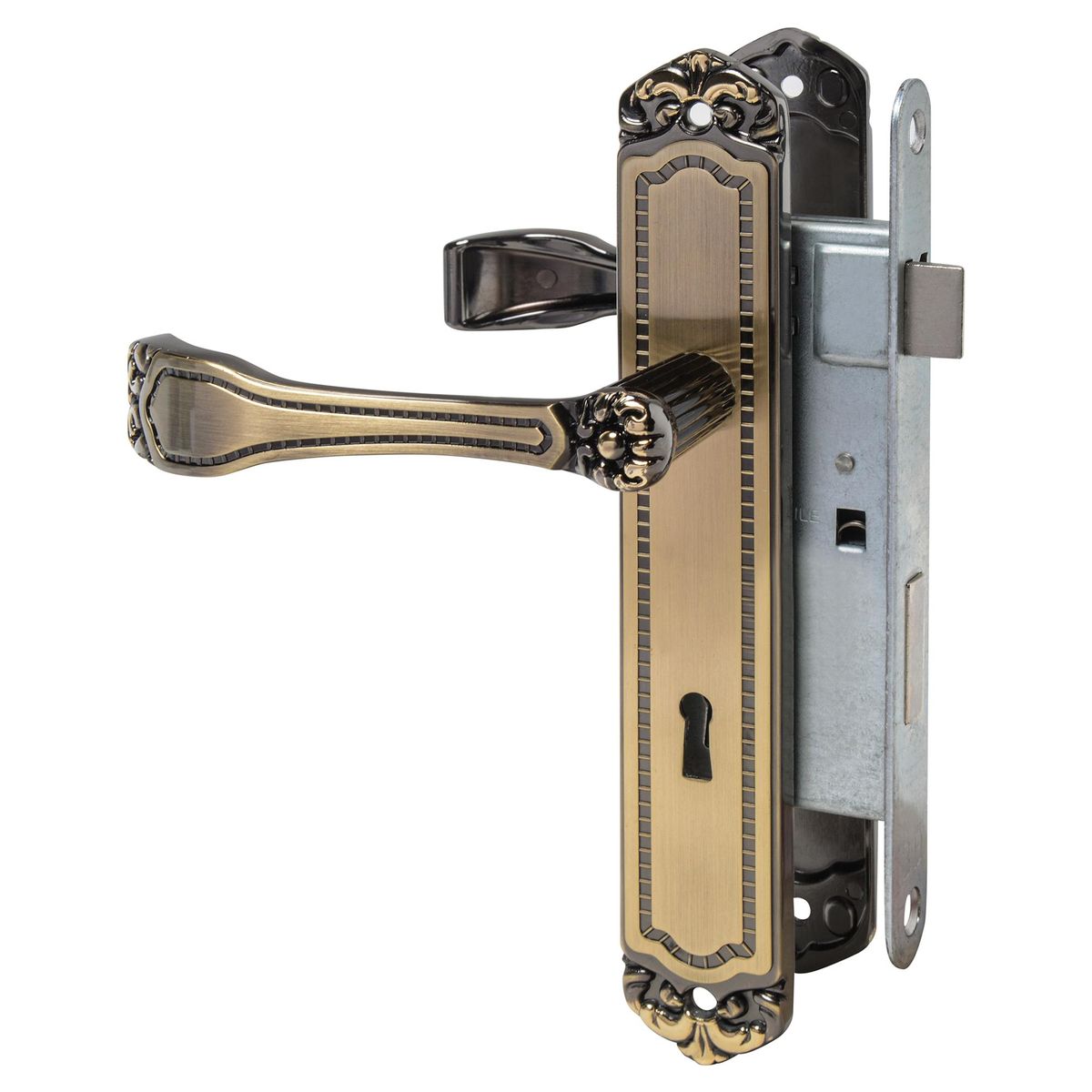 POLI - Cerradura de embutir dormitorio barroca clásica